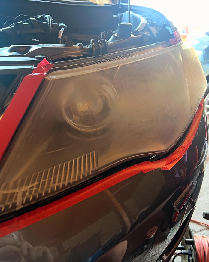 renovace světel PŘED